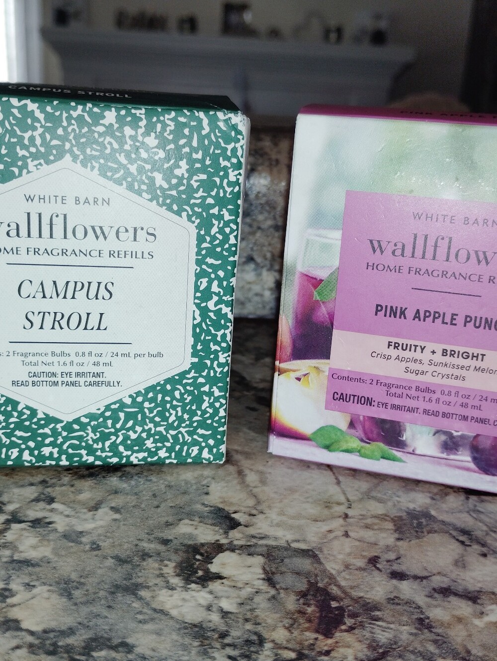 Bath & Body Works Wallflowers Refills - Pink & Green New - Picture 2 of 6